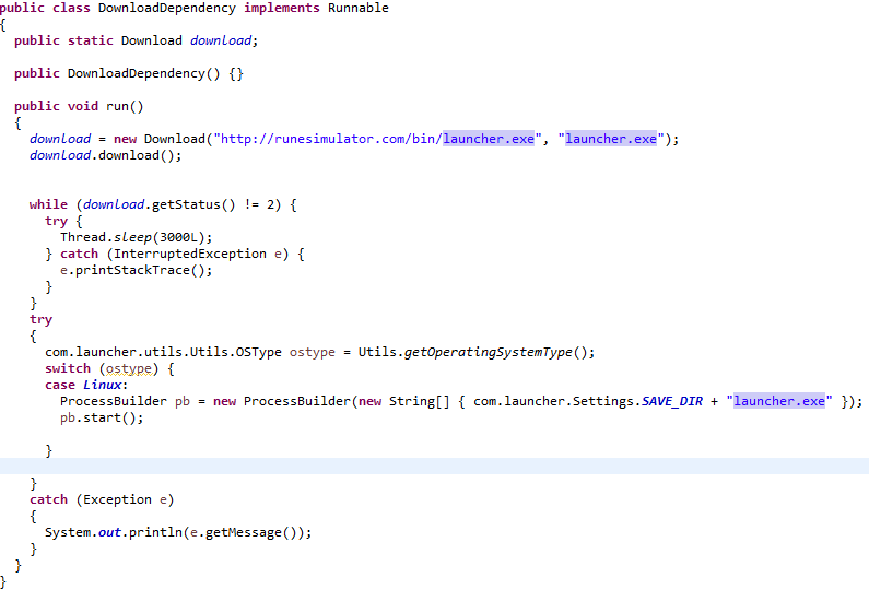 Java decompiler internal error